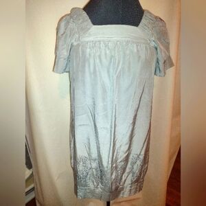 Michel Rene silk embroidered dress